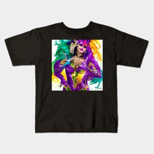 Mardi Gras '23 party into the night Kids T-Shirt